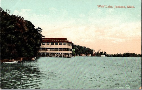 Cartolina antica wolf lake - cartolina,