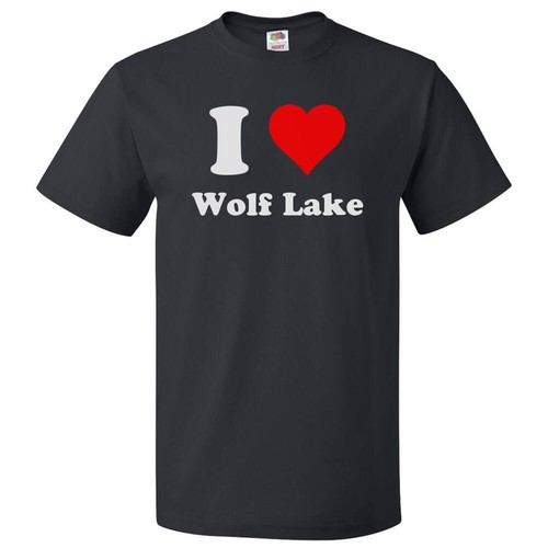 Maglietta heart wolf lake - lake,